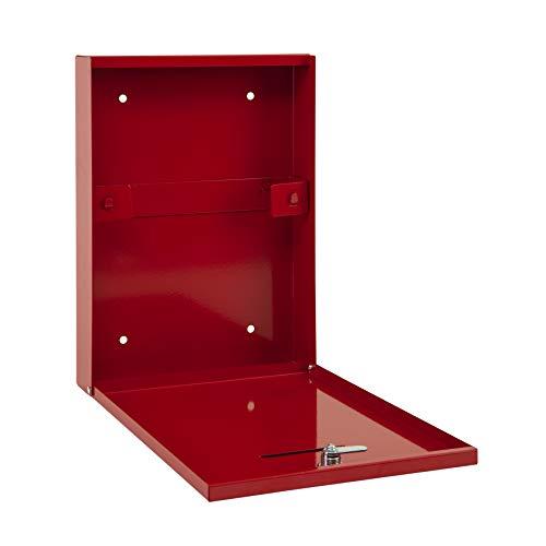 Firechief DHS1 Document Holder with Key Lock, Red