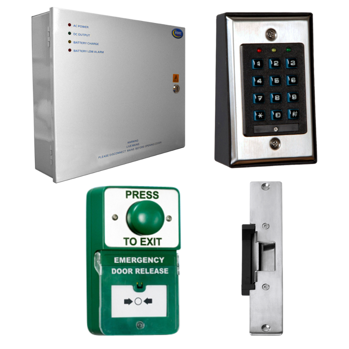 ASEC Keypad Kit with Exit Button, Call Point and Release - Kit