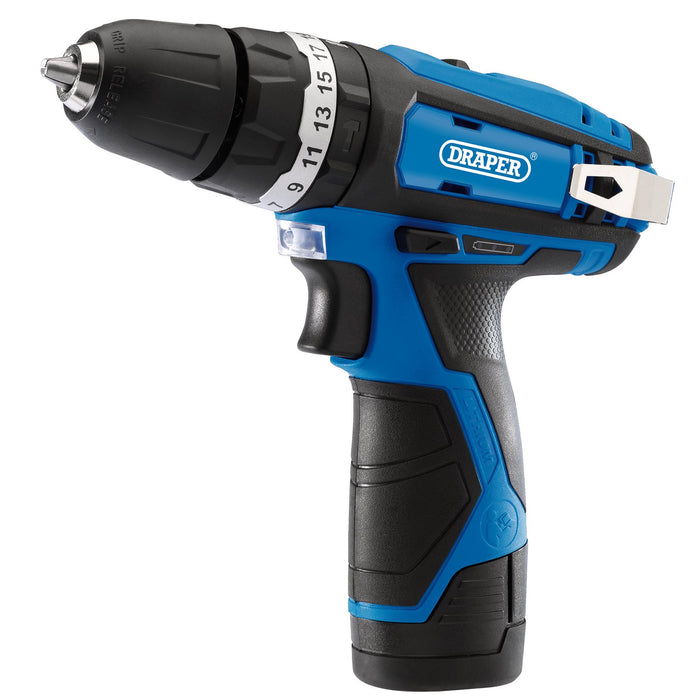 12V Combi Drill & Impact Driver, 2 x 1.5Ah Batteries, 1 x Fast Charger