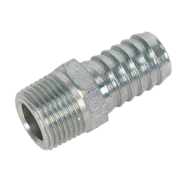 Screwed Tailpiece Male 3/8"BSPT - 1/2" Hose Pack of 5
