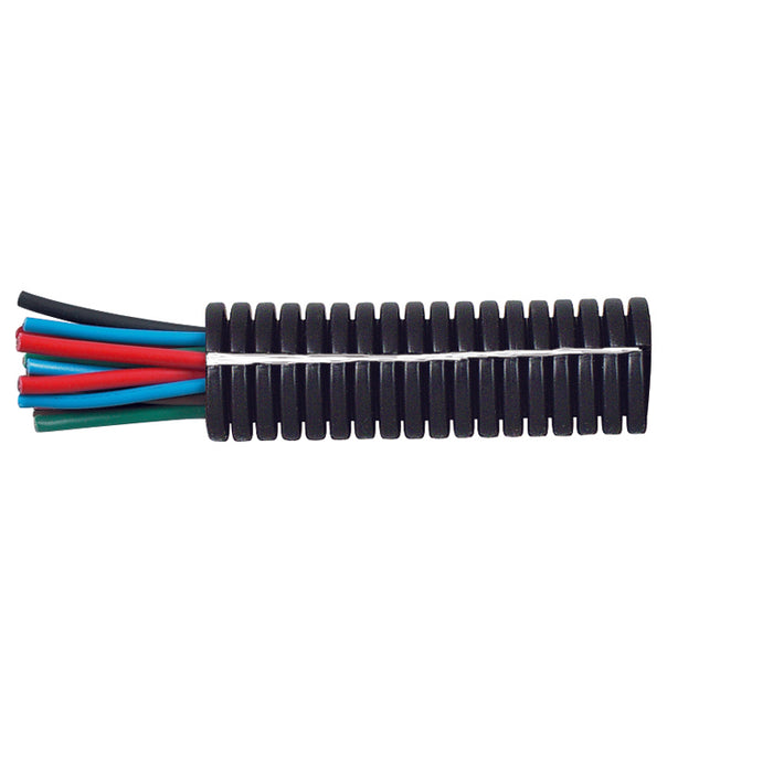 Convoluted Split Black PolypropyleneTubing 10NW 50
