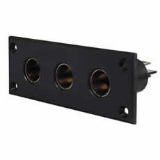 Socket DIN 3 Way Panel Mount bg1