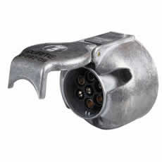 Socket Caravan 7 Pin Metal with Fog Cut Out Bx5