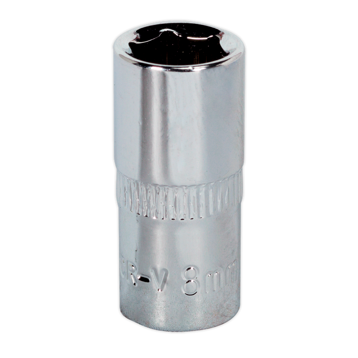 WallDrive® Socket 8mm 1/4"Sq Drive Fully Polished