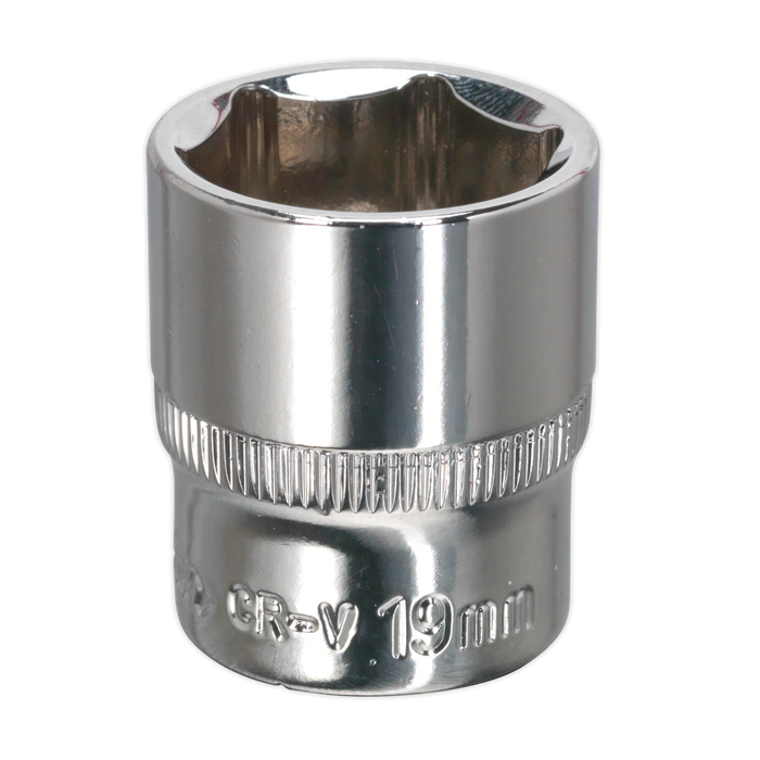 WallDrive® Socket 19mm 3/8"Sq Drive Fully Polished