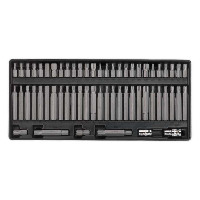 Tool Tray with Security TRX-Star*/Hex/Ribe/Spline Bit Set 60pc