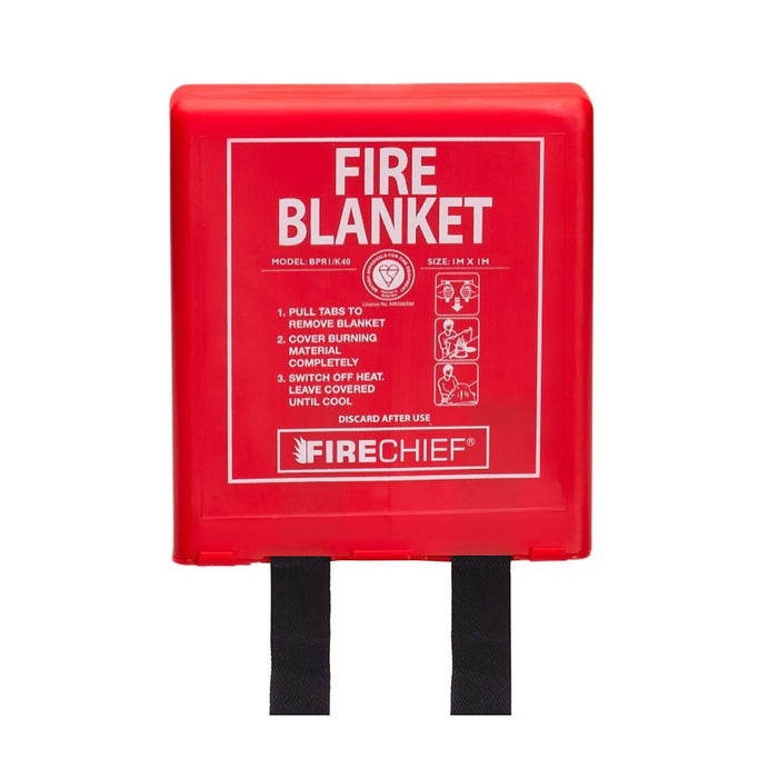1.0 x 1.0m Firechief Fire Blanket Rigid Case Model BPR1/K40
