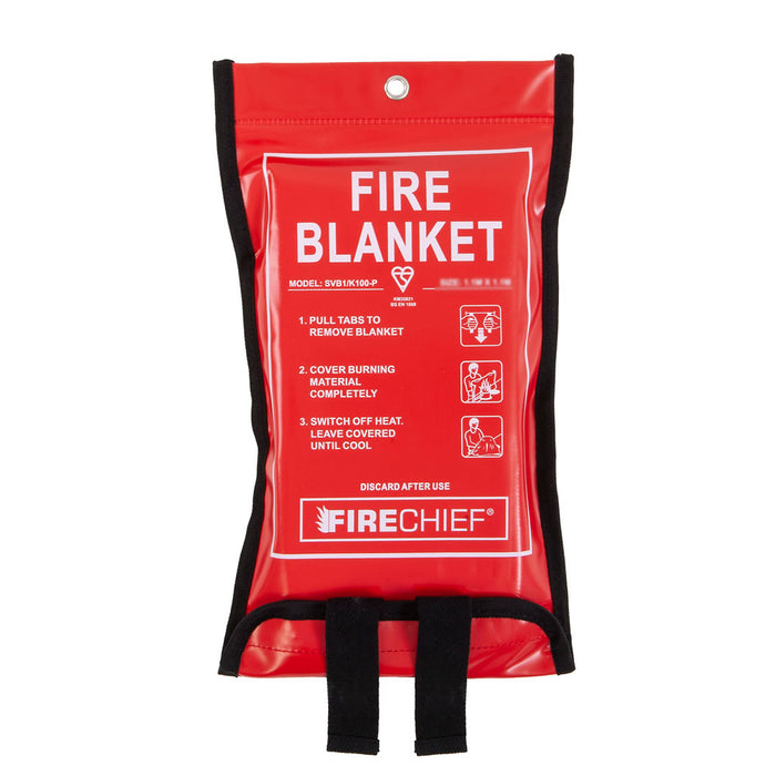 Firechief Kite Marked Fire Blanket In A Soft Pack 1m x 1m
