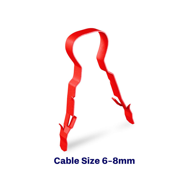 Linian Fire Clip - 1LCR608-6 - 8mm Red Clip - Bag of 50