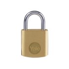 Yale Locks Brass Padlock 20mm Y110B/20/111/1