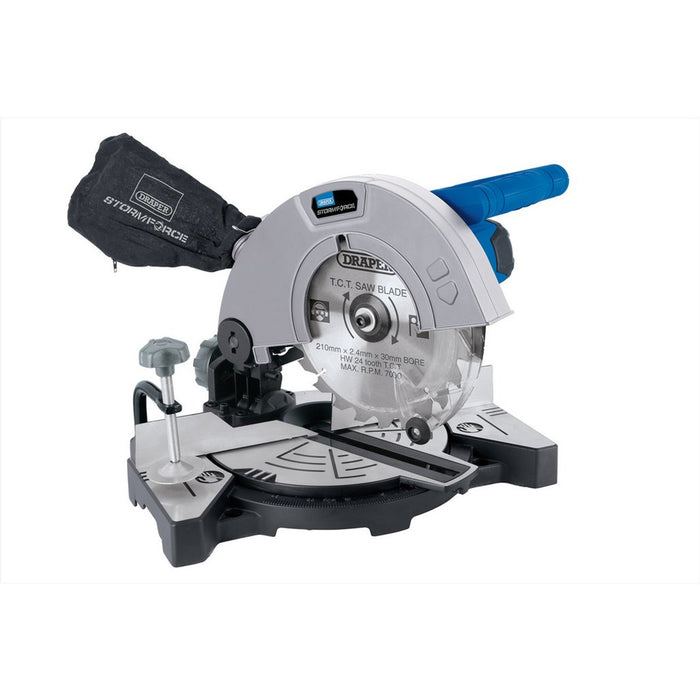 Draper Storm Force® Mitre Saw, 210mm, 1100W, 230Volt