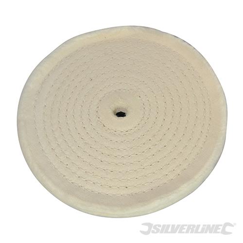 105888 Silverline Spiral-Stitched Cotton Buffing Wheel