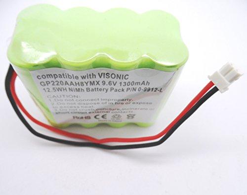 VISONIC POWERMAX+ PLUS ALARM 9.6V BATTERY P/N 0-9912-L