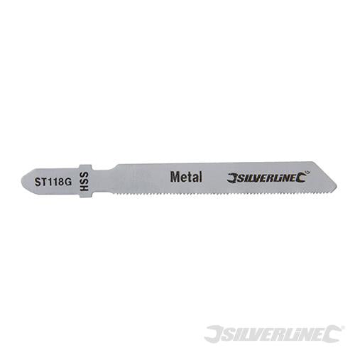 234320 Silverline Jigsaw Blades for Metal 5pk