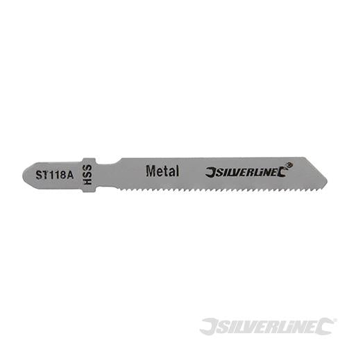234444 Silverline Jigsaw Blades for Metal 5pk
