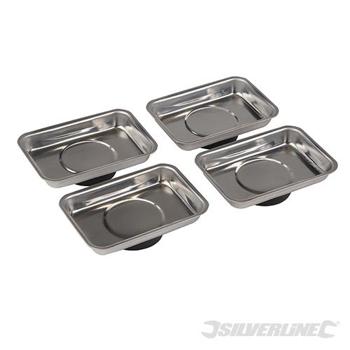 250007 Silverline Magnetic Tray Set 4pce