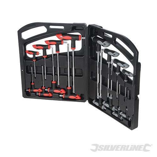 250028 Silverline T-Handle Wrench Set 16pce