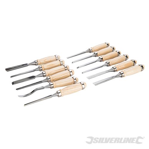 250241 Silverline Wood Carving Set 12pce