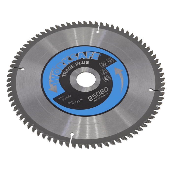 Aluminium Cutting TCT Saw Blade Ø250 x 30mm - 80tpu