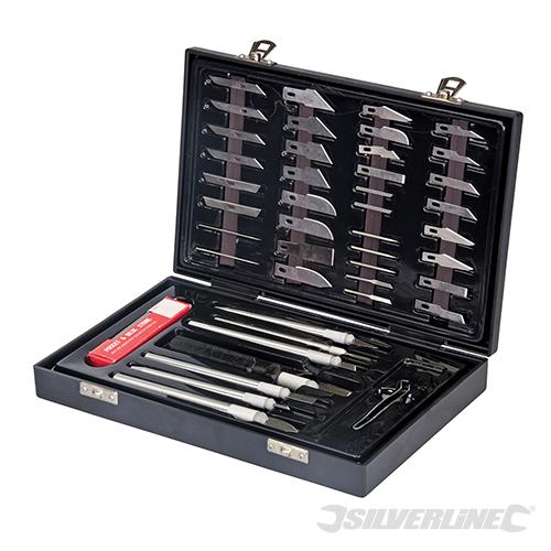 251239 Silverline Hobby Knife Set 51pce