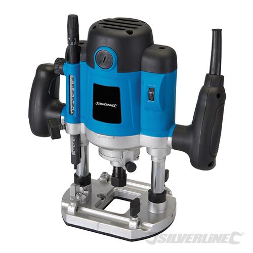 264895 Silverline 1500W Plunge Router 1/2"