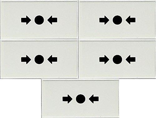 1 Pack of 5 Replacement Break Glass for Fire Alarm Call Points