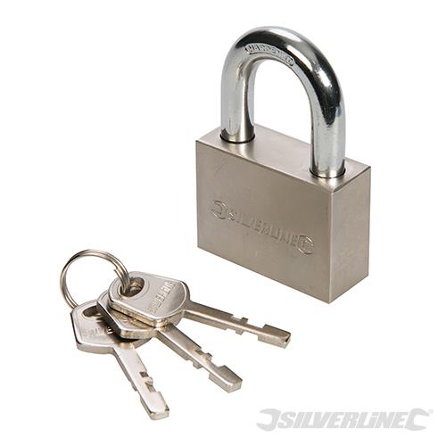 327568 Silverline Steel Padlock