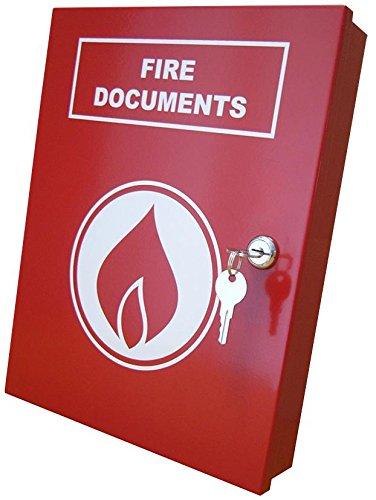 Fire Document Box A4 Size, Red Finish