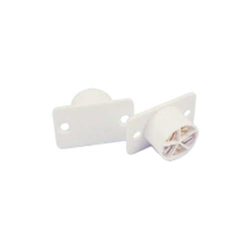 White Flush Magnetic Alarm Door Contact Detector Burglar System Reed Switch