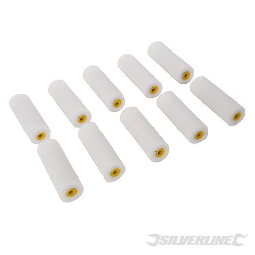 398771 Silverline 100mm Mini Roller Sleeves 10pk