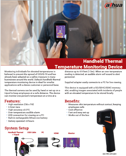 Handheld Thermal Temperature Monitoring Camera