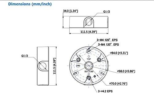 Dahua DH-PFA136 Waterproof Junction Box for IP Camera IPC-HDW4431C-A