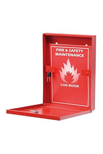 Firechief DHS1 Document Holder with Key Lock, Red