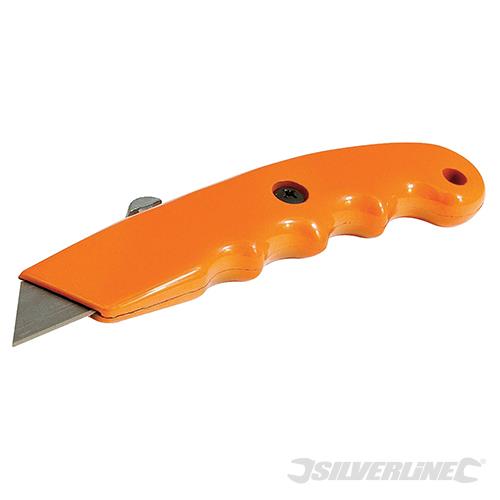 456940 Silverline Retractable Hi-Vis Grip Knife