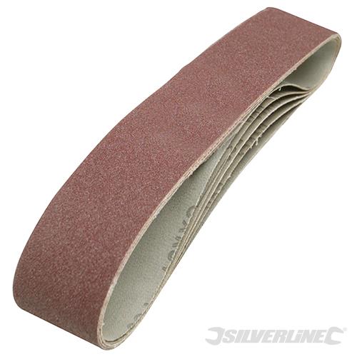 463484 Silverline Sanding Belts 50 x 686mm 5pk