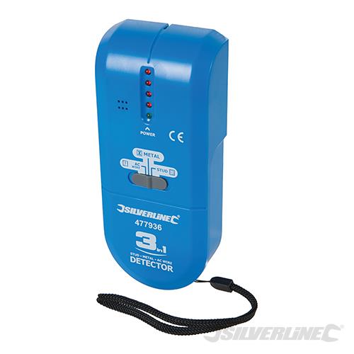 477936 Silverline 3-in-1 Detector Compact