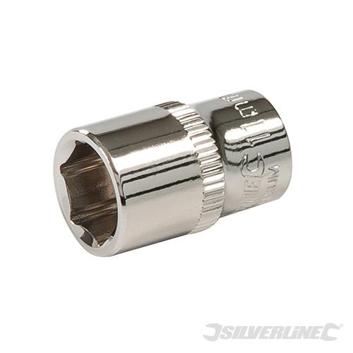 545489 Silverline Socket 1/4" Drive 6pt Metric