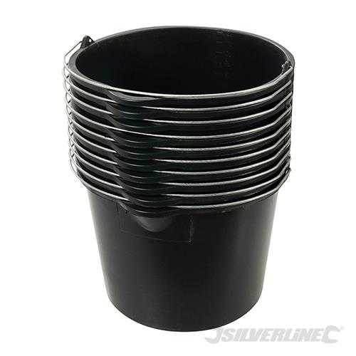 572506 Silverline Multipurpose Buckets 10pk