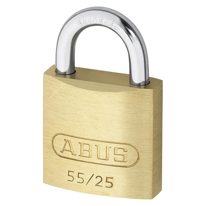 L19082 - ABUS 55 Series Brass Open Shackle Padlock