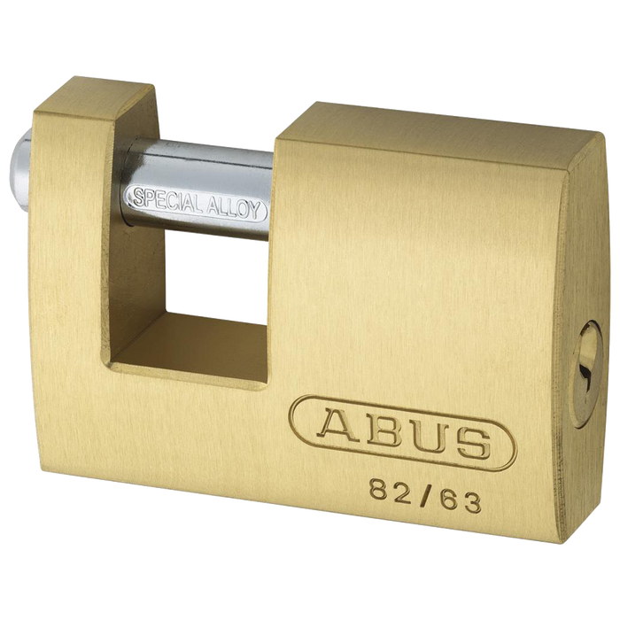 L19185 - ABUS 82 Series Brass Sliding Shackle Shutter Padlock