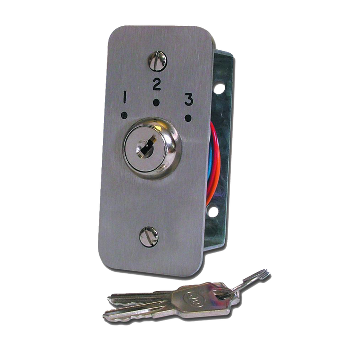 ASEC Three Position Key Switch Numbered - `1`, `2` & `3`