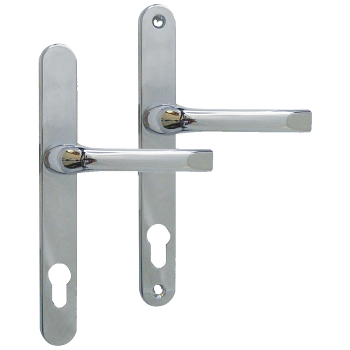 L18398 - ASEC 92 Lever/Lever UPVC Furniture - 240mm Backplate
