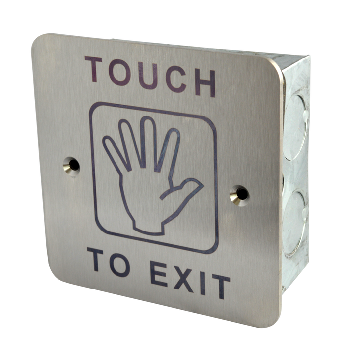 AS8043 - ASEC Touch Sensitive 1 Gang Exit Plate