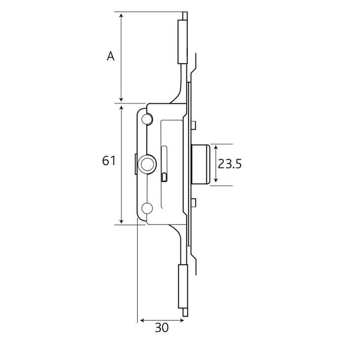 L26773 - ERA Aubi Saracen Cranked Faceplate Window Gearbox 11.5mm