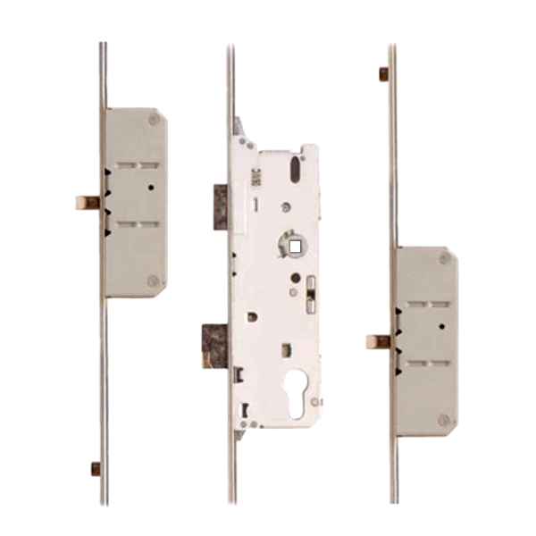L15594 - FUHR Lever Operated Latch & Deadbolt - 2 Round Bolt 2 Roller