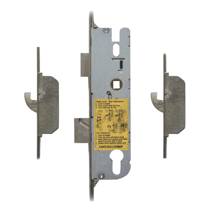 L26095 - GU Lever Operated Latch & Deadbolt Split Spindle - 2 Hook