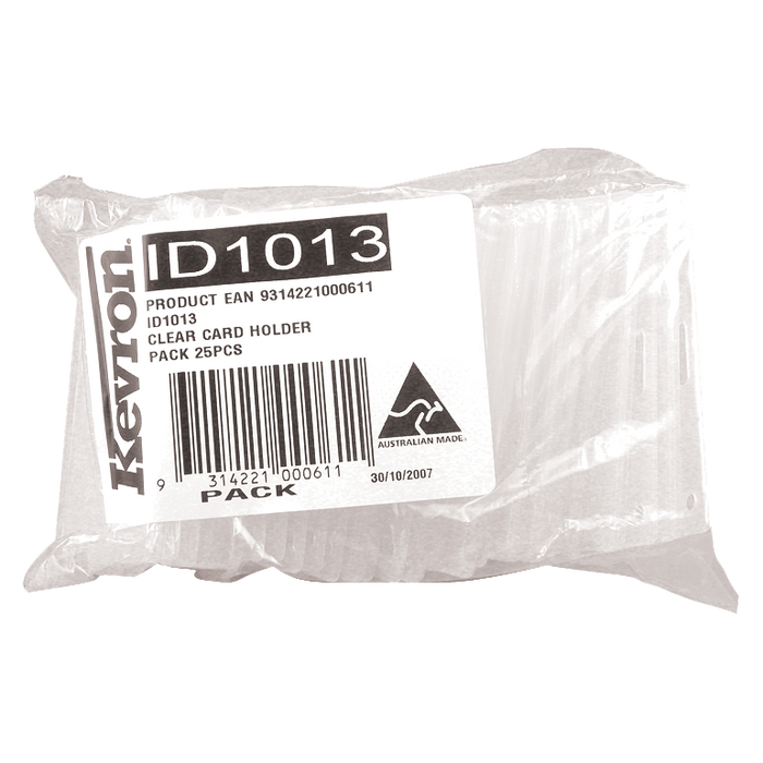 L26694 - KEVRON ID1013 BG25 Clear Card Holder Bag of 25pcs