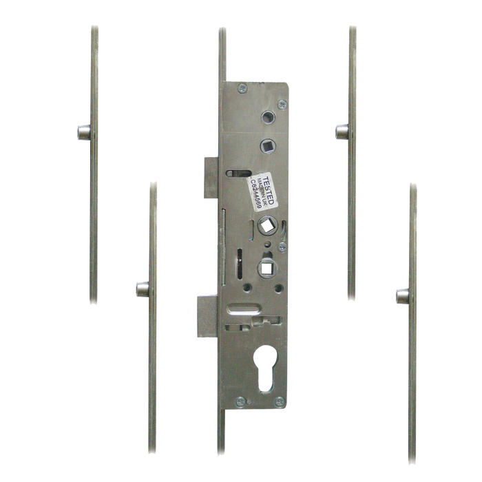 L18375 - MILA Master Lever Operated Latch & Deadbolt Twin Spindle - 4 Roller