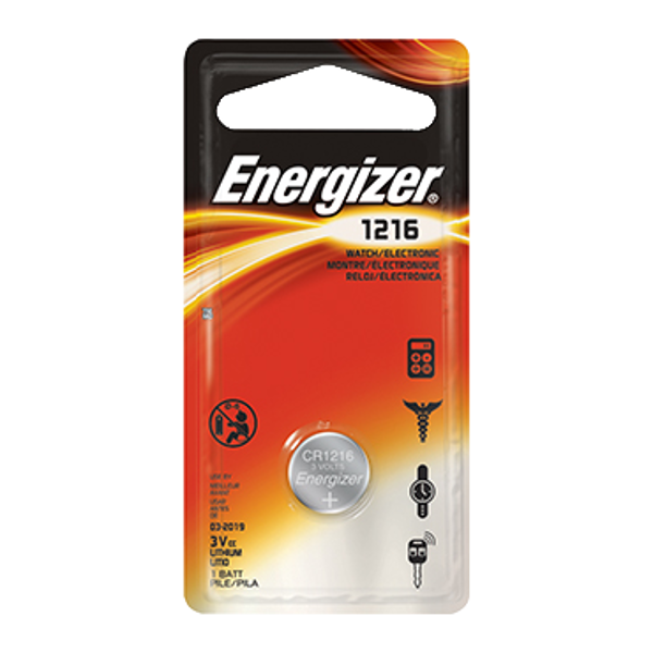 L25546 - ENERGIZER CR1216 3V Lithium Coin Cell Battery