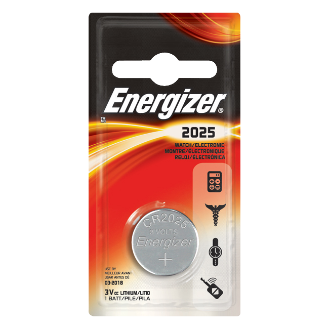 L25548 - ENERGIZER CR2025 3V Lithium Coin Cell Battery